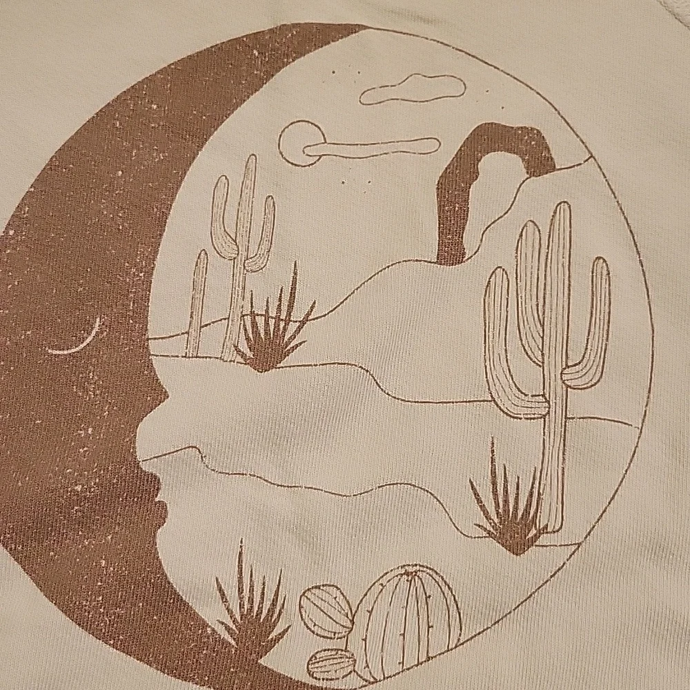 Mate The Label Crewneck Sweater Cream Moon Organic Cotton Small - Picture 2 of 4